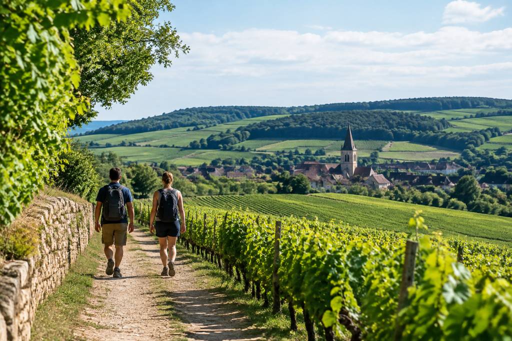 Le chemin des vignerons : une escapade au cœur des vignobles de Bourgogne Le chemin des vignerons : une escapade au cœur des vignobles de Bourgogne